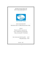 Phân tích và thiết kế mạng máy tính công ty tnhh thương mại quang hiếu