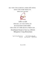 Tấn công từ chối dịch vụ phân tán distributed denial of service (ddos) mitigation using blockchain