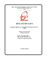 Báo cáo bài tập 2 cài Đặt dịch vụ và phân tích gói tin ftp, dns