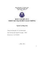 Báo cáo Đồ án 2 thiết kế mạch Đèn giao thông ngành tự Động hoá