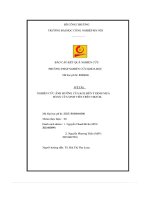 Nghiên cứu ảnh hưởng của kol Đến ý Định mua hàng của sinh viên trên tiktok