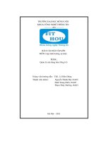 Báo cáo bài tập lớn môn  lập trình hướng sự kiện Đề tài   quản lý cửa hàng bán Đồng hồ