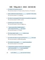 Viết Tiếng Anh 4 EN33 ĐH Mở HN