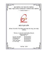 Bài tập lớn Đề tài  tìm hiều về hệ thống phát hiện tấn công, xâm nhập ossec