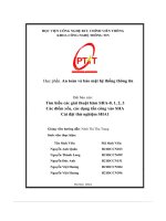 Tìm hiểu các giải thuật băm sha 0, 1, 2, 3 các Điểm yếu, các dạng tấn công vào sha cài Đặt thử nghiệm sha1