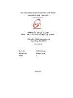 Báo cáo thực hành môn   an toàn và bảo mật hệ thống tìm hiểu về hàm băm và mã xác thực thông Điệp macs