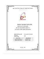 Báo cáo bài tập lớn môn  iot và ứng dụng Đề tài  nhà thông minh và ứng dụng trên thiết bị di Động