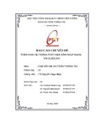 Báo cáo chuyên Đề triển khai hệ thống phát hiện xâm nhập mạng với suricata