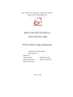 Báo cáo Đề tài thcs 3 (int1156 d21 189) Đề tài  quản lý dụng cụ phòng học