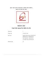 Báo cáo lập trình mạng xác Định yêu cầu