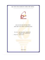 Báo cáo bài tập lớn học phần kiến trúc máy tính và hệ Điều hành