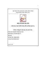 Báo cáo bài tập lớn môn học  phát triển phần mềm hướng dịch vụ  Đề tài   Đăng ký môn học cho sinh viên