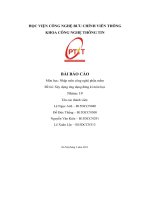Bài báo cáo môn học  nhập môn công nghệ phần mềm Đề tài  xây dựng ứng dụng Đăng kí môn học