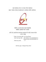 Tiểu luận bài tập nhóm môn  kinh tế vĩ mô Đề tài  khủng hoảng kinh tế việt nam năm 1975 1986