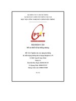 Bài báo cáo Đồ án thiết kế hệ thống nhúng Đề tài  nghiên cứu xây dựng hệ thống Đo chất lượng không khí sử dụng raspberry pi