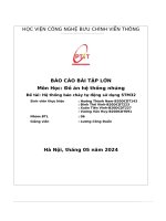 Báo cáo bài tập lớn môn học  Đồ án hệ thống nhúng Đề tài  hệ thống báo cháy tự Động sử dụng stm32