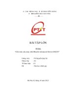 bài tập lớn Đề tài  “cấu trúc của máy chủ hitachi advanced server ds22