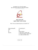 Bài tập lớn kiến trúc máy tính Đề tài  “cấu trúc của thiết bị superserver sys 2029p c1r
