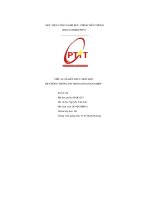 Tiểu luận kết thúc môn học hệ thống thông tin trong doanh nghiệp