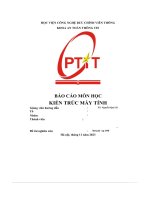 Báo cáo môn học kiến trúc máy tính
