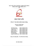 Bài tập lớn Đề tài 7  tìm hiểu hệ Điều hành di Động