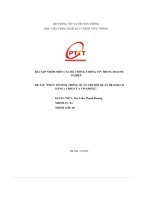 Bài tập nhóm môn các hệ thống thông tin trong doanh nghiệp Đề tài  “phân tích hệ thống quản trị mối quan hệ khách hàng ( crm) của vinamilk
