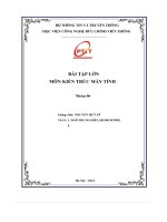 Bài tập lớn môn kiến trúc máy tính
