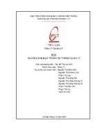 Tiểu luận tâm lý quản lý Đề tài  người lãnh Đạo trong hệ thống quản lý