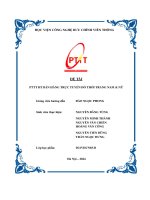Đề tài pttt ht bán hàng trực tuyến Đồ thời trang nam & nữ