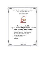 Bài thực hành số 3  Đọc và phân tích hệ thống file fat sử dụng hàm Đọc Đĩa mức thấp