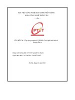 Tên Đề tài   ứng dụng module iot esp32 cam gửi hình ảnh tới google drive