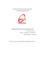 Đề tài  dataacquisition and duplication