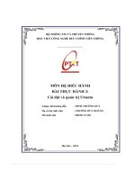 Môn hệ Điều hành bài thực hành 2  cài Đặt và quản trị ubuntu