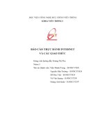 báo cáo thực hành internet  và các giao thức