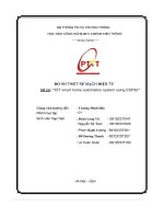 Đồ án thiết kế mạch Điện tử Đề tài  “iot smart home automation system using esp32”