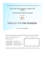 Vật lí 3 và thí nghiệm báo cáo thí nghiệm