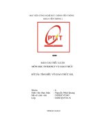 báo cáo tiểu luận môn học internet và giao thức Đề tài  tìm hiểu về giao thức