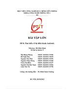 Báo cáo thực hành buổi 1 môn hệ Điều hành de