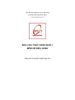 Báo cáo thực hành buổi 1 môn hệ Điều hành