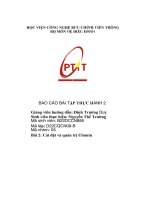 Báo cáo bài tập thực hành 2  bài 2  cài Đặt và quản trị ubuntu