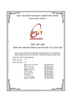 Đề tài  phân tích Đề tài nghiên cứu sinh viên “xây dựng hệ thống Điểm danh sinh viên dựa trên nhận diện khuôn mặt