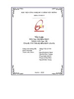 Tiểu luận môn học  hệ Điều hành chủ Đề  tìm hiểu hệ Điều hành ubuntu