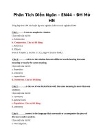 Đề Cương Phân Tích Diễn Ngôn_En44_ĐH Mở HN