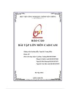 Báo cáo bài tập lớn môn cad:cam