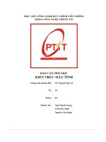Báo cáo môn học kiến trúc máy tính f