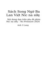 Sách Song Ngữ Ba Lan Việt Nic Na Siłę - No Pressure 2024