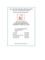 Kế hoạch kinh doanh mô hình cà phê sân vườn