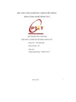Bài tập kết thúc môn học kiến trúc & thiết kế hệ thống thông tin