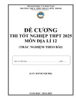 Ôn thi TN 2025 (ĐỊA LÍ)