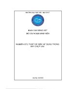 Báo cáo tổng kết Đề tài nckh sinh viên nghiên cứu thiết kế tiêu sử dụng trong bay chụp uav